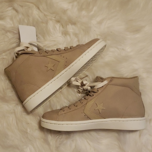Converse Shoes - Tan Converse High Tops